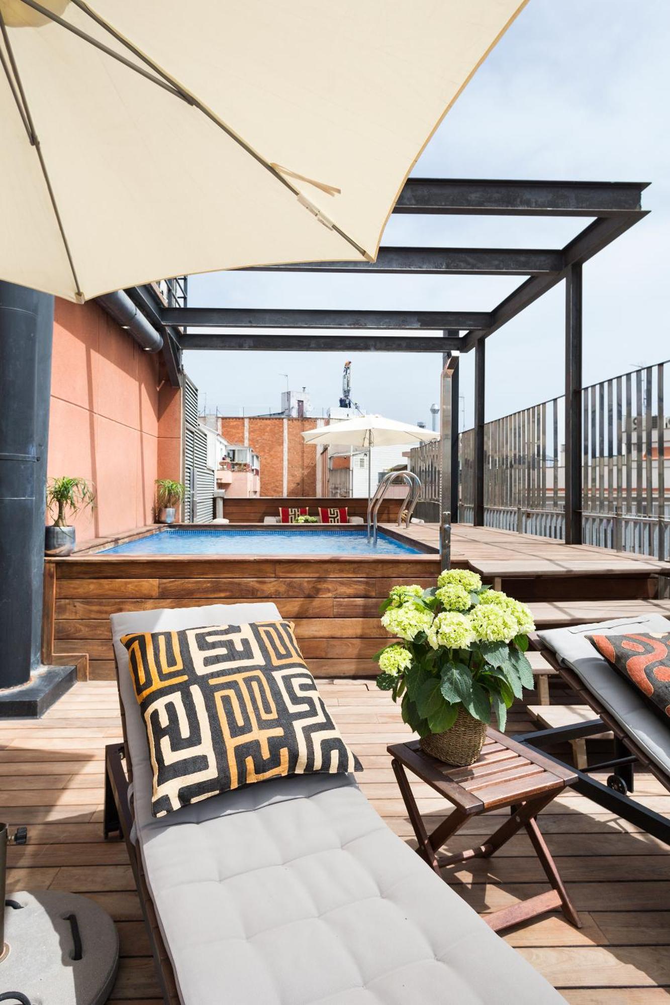Apartment Barcelona Rentals - Pool Terrace In City Center Phòng bức ảnh